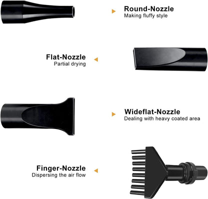 High-Velocity Dog Grooming Dryer – Professional Pet Hair Blow Dryer with Heater & Adjustable Speed, Fast Drying for All Coat Types